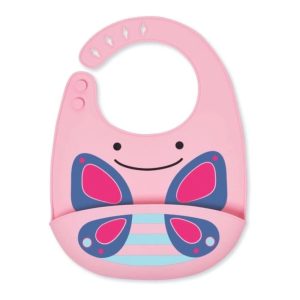 Baveta din silicon Fold&Go Zoo Fluture, 6L+, 232202, Skip Hop
