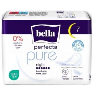 BELLA Absorbante Perfecta Pure Night, 7buc