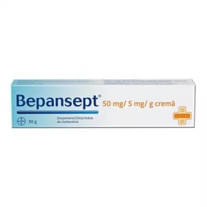 Bepansept crema, 50 mg/5mg/g, 30g, Bayer