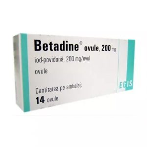 Betadine ovule 200mg, 14 ovule, Egis