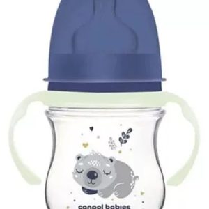 Biberon anticolici gat larg Easy Start Sleepy Koala, blue, 35/236, 120ml, Canpol