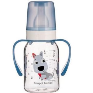 Biberon cu manere 3 luni+, 120ml, 11/823, Canpol