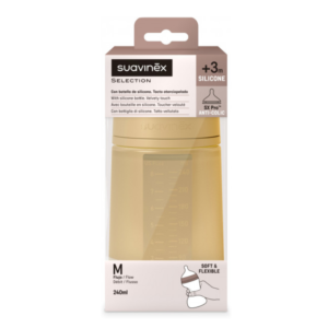 biberon din silicon sx pro colour essence debit mediu mustar suavinex.png