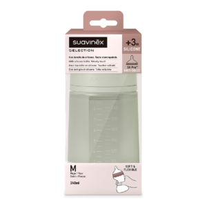 biberon din silicon sx pro colour essence debit mediu verde suavinex.png