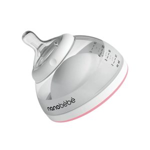 Biberon lapte matern 150ml, 0l+, roz, Nanobebe