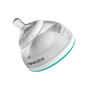 Biberon lapte matern 150ml, 0l+, turcoaz, Nanobebe