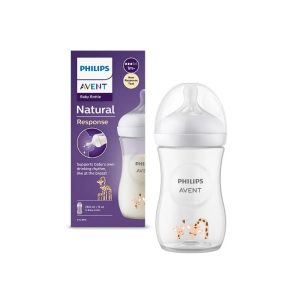 Biberon Natural Response 1luna+ girafa, 260ml, SCY903/66, Avent