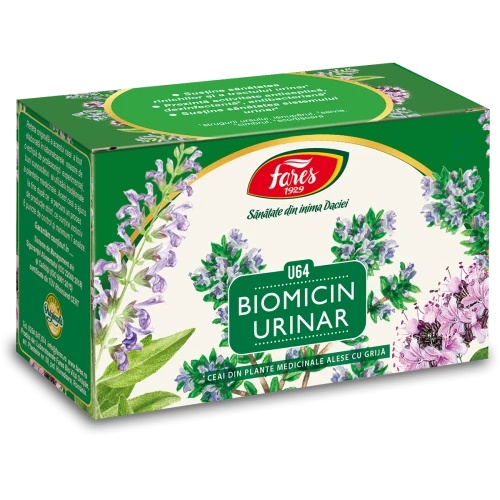 Biomicin Urinar U64 – Ceai la plic Fares, 20 plicuri