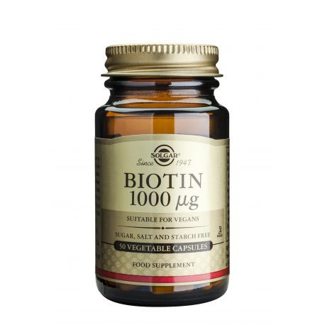 Biotin 1000 mg, 50 capsule, Solgar