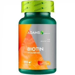 Biotin Vitamina B7, 90 capsule, Adams