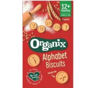 Biscuiti Alfabet Goodies bio, +12 luni, 5 pungute, Organix