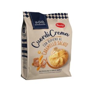 Biscuiti bio cu crema de caramel sarat, 200g, Sottolestelle