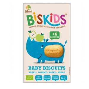 Biskids cu măr, biscuiți, 120g, Belkorn