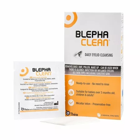 Blephaclean – șervețele sterile pentru igiena pleoapelor, 20 bucăți (Thea)