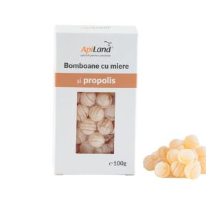 Bomboane cu miere și propolis,100 g, ApiLand