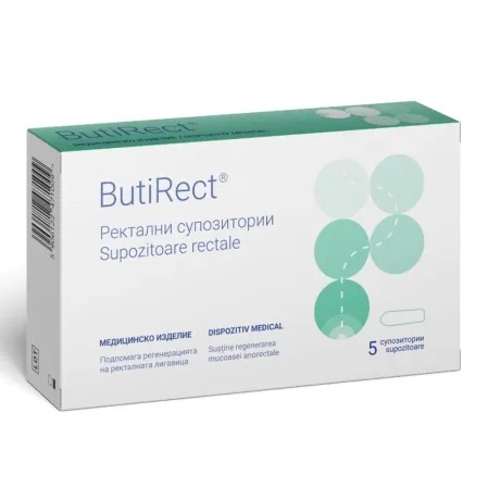 ButiRect - Supozitoare rectale 5 bucati, Naturpharma