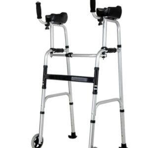 Cadru de mers pliabil, ajustabil pe inaltime, cu suport de brate si roti, CMZ-8230L, Medico