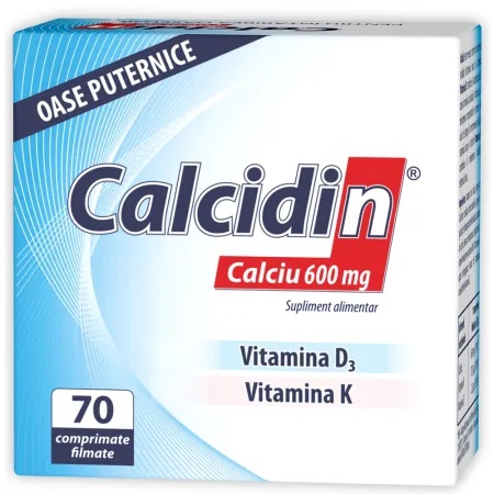 Calcidin 600 mg, 70 comprimate filmate, Zdrovit