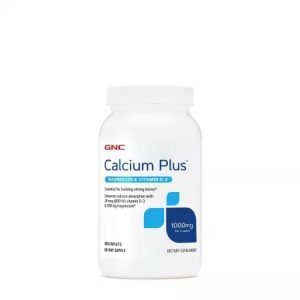 Calciu 1000mg cu Magneziu si Vitamina D, 180 tablete, GNC