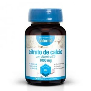 Calciu Citrat 1000mg si Vitamina D3, 120 comprimate, Naturmil