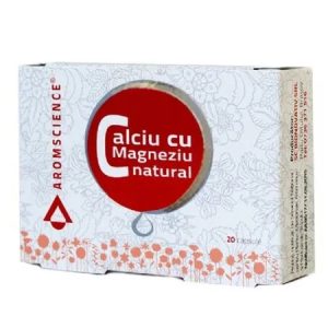 Calciu cu Magneziu Natural, 20 capsule, DVR Pharm