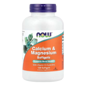 calciu si magneziu cu vitamina d 3 si zinc 120gelule moi now foods.png