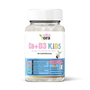 Calciu + Vitamina D3 Kids, 60 jeleuri, Vita Ora