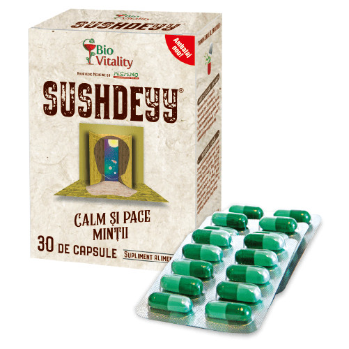 Calm si pace mintii Sushdeyy, 30 capsule, Bio Vitality