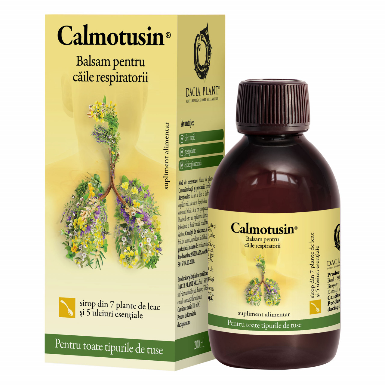 Calmotusin sirop x 200ml (Dacia Pl)