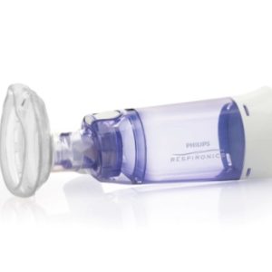 Camera de inhalare PHILIPS Respironics Optichamber Diamond 1079822, 0-18 luni, alb-albastru