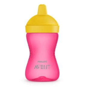Cana cu tetina de formare dura, Roz 18luni+ SCF804/04, 300 ml, Philips Avent