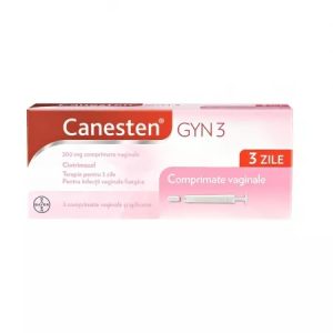 Canesten Gyn 3 200mg, 3 comprimate vaginale, Bayer
