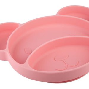 CANPOL Farfurie Silicon Compartimentata Bear Roz 51/401