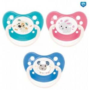 CANPOL Suzeta Simetrica Silicon 0-6L Bunny Cap 23/268