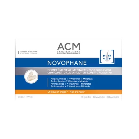 Capsule pentru par si unghii Novophane, 60 capsule, ACM