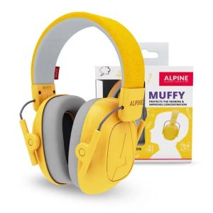 Casti antifonice pentru copii, 5-16 ani Muffy Kids, Yellow, Alpine