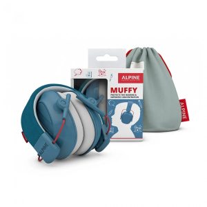 Casti antifonice pliabile pentru copii Muffy Kids, 5-16 ani, Blue, Alpine