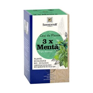 Ceai 3x Menta Eco, 18 plicuri, Sonnentor