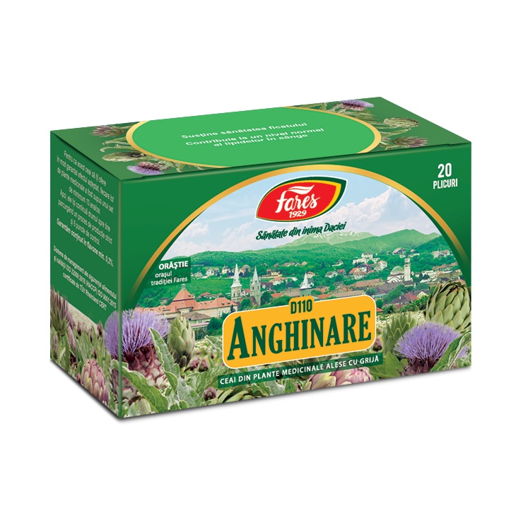 Ceai Anghinare frunze D110, 20 plicuri, Fares