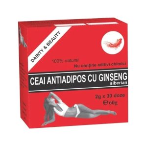 Ceai antiadipos cu ginseng siberian, 30 plicuri, Bis-Nis