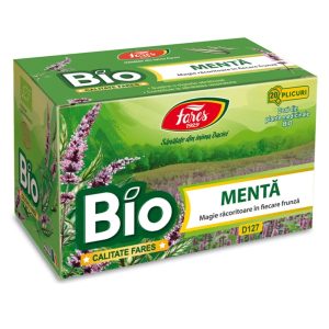 Ceai Bio Menta, 20 plicuri, D127, Fares