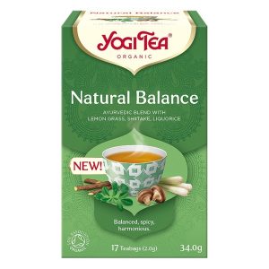 Ceai bio Natural Balance cu lemon grass, lemn dulce si shiitake, 17 plicuri, Yogi Tea