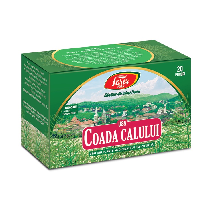 Ceai Coada Calului, U85, 20 plicuri, Fares