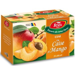 Ceai cu caise si mango, 20 plicuri, Fares
