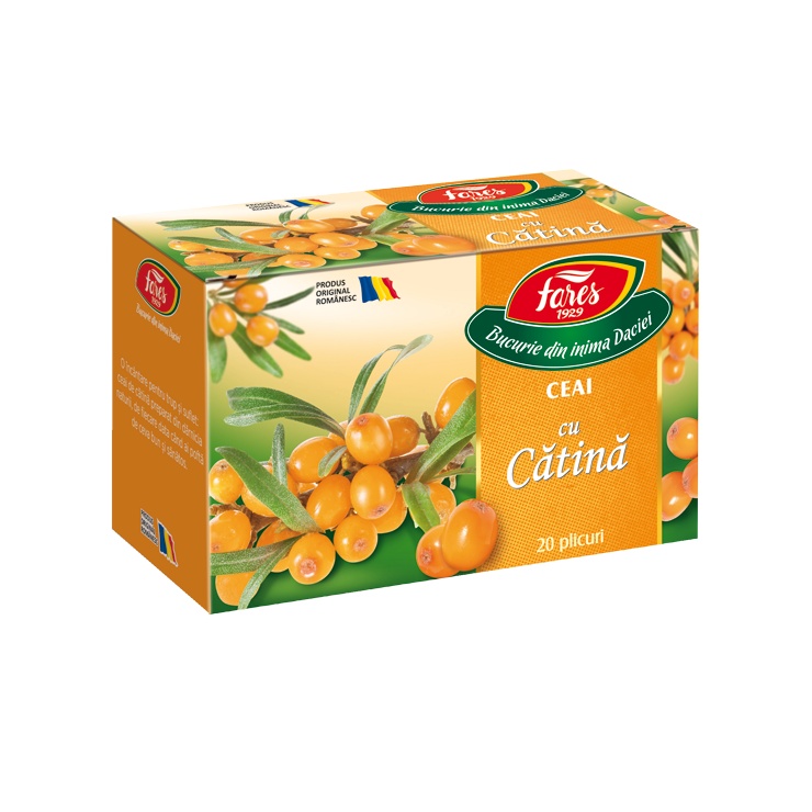 Ceai cu catina, 20 plicuri, Fares