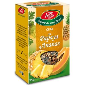 Ceai cu Papaya si Ananas, 75g, Fares