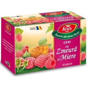 Ceai cu zmeura si miere, 20 plicuri, Fares
