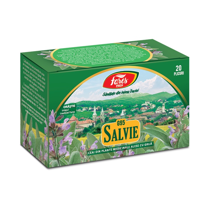 Ceai de Salvie, 20 plicuri, Fares