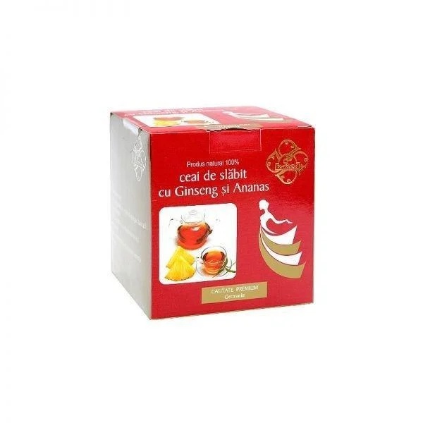 Ceai de slabit cu ginseng si ananas, 20 plicuri, Bis-Nis