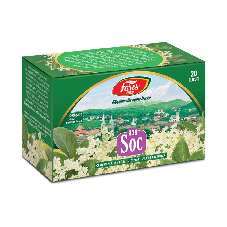 Ceai de Soc, R39, 20 plicuri, Fares